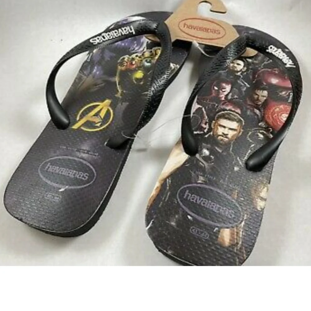 NWT Men's Havaianas Marvel's Avengers Top Flip-flops - Picture 3 of 10
